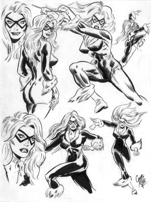 Chris Nye | Classic Black Cat , Character Study | Catskill Comics