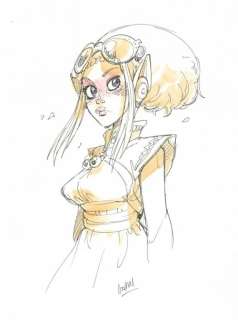 Lot 403 - Barbucci. Dessin original non nominatif Sky-Doll