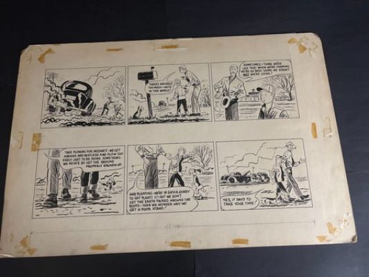 1930S SUNDAY COMIC STRIP ORIGINAL ART BY BOLTE GIBSON 30 X 20 | eBay US (Buy It Now)
