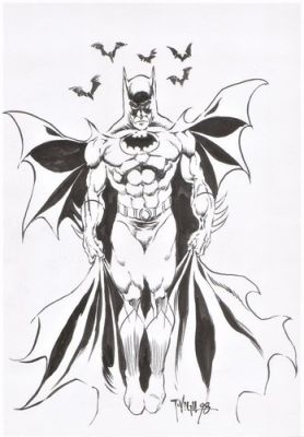 Batman Original Art Tim Vigil 9 x 12 | eBay US (Buy It Now)