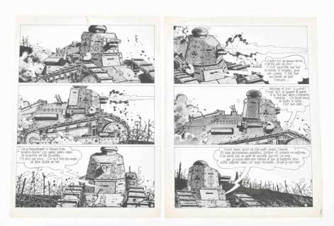 TARDI, JACQUES (B. 1946). TWO ORIGINAL PAGES | Zwiggelaar Auctions