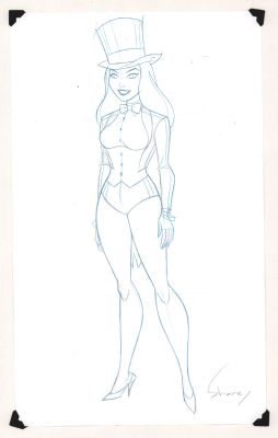Shane Glines - Zatanna Full Figure Pencil Character Art - Signed