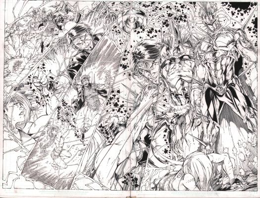 Brett Booth, Norm Rapmund | Teen Titans #12 Pgs.12 & 13 Dps - Diesel - 2012 | Anthony’s Comic Book Art