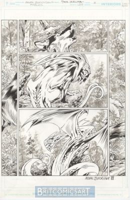 Mark Buckingham | Fables 134 Pg 2 Wash Page By Mark Buckingham Bigby Wolf Issue 134 Page 2 | BritComicsArt
