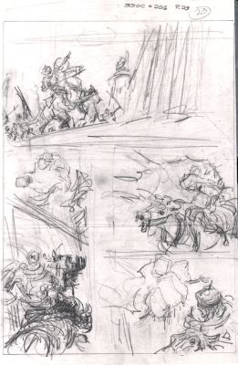 John Buscema | Savage Sword of Conan #206 P 23 (11 X 17 Inch Bronze Age Prelim) | Romitaman
