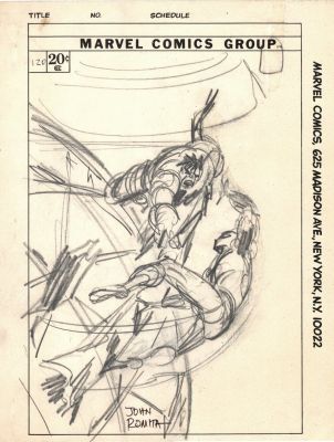 John Romita Sr. | Amazing Spider-Man #120 Cover Prelim (Spider-Man Battles the Hulk!) 1973 | Romitaman