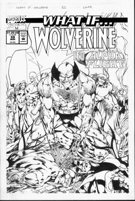 Byran Hitch | Hitch, Bryan - What If #59 Cover, Wolverine Leads Alpha Flight 1994 | Cool Lines Art