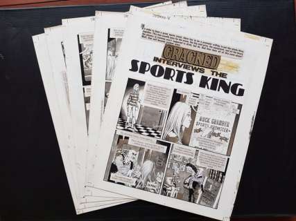 John Severin - 5x Original Art Page - Cracked! #130  - Complete Story of 5 Pages ! - (1976) | Catawiki