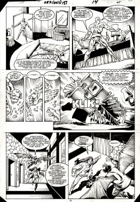Dell Barras, Don Perlin | Defenders #151 P 11 (Gargoyle, Iceman, Andromeda in Bondage!) 1985 | Romitaman