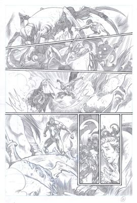 Eder Messias | Spider-Man: the Lost Hunt #1 P 28 (Awesome Spider-Man Battle Page with Demons Caused By Kraven!) 2022 | Romitaman