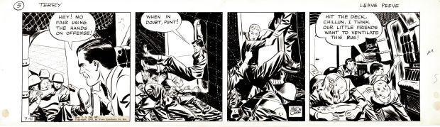 Milton Caniff | Terry And the Pirates Daily Strip 7-11-41 (Great Military Battle Sequence!) | Romitaman