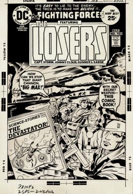 Jack Kirby D. Bruce Berry - Our Fighting Forces #153 Cover (Great World War 2 Cover As a Comic Book Helps Defeat Hitler!) 1974