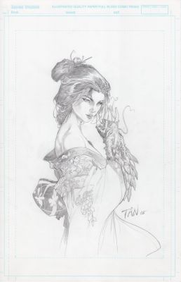 Billy Tan | Witchblade Obakemono Splash Pinup | TDArt