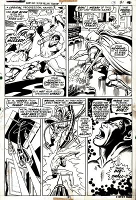John Buscema, Johnny Craig | Sub-Mariner #20 P 18 (Sub-Mariner & Dr. Doom Battle in Every Panel!) 1969 | Romitaman