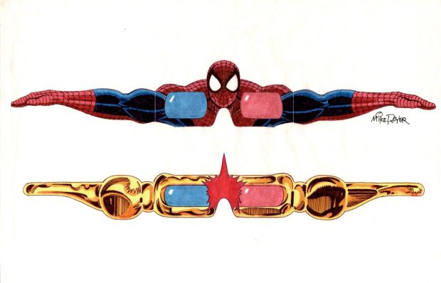 Mike Royer | Spider-Man & Nova 3-D Glasses Art Designs | Romitaman