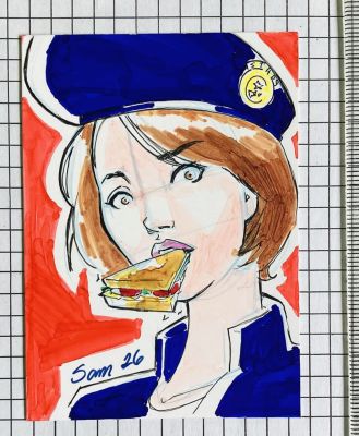 Samuel Silva | Jill Sandwich - Personal Sketch Card | Raremarq (Buy It Now)