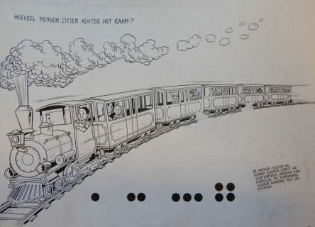 Studio Vandersteen - Grote originele illustratie Slim naar school met Suske en Wiske 2 -  (jaren ’90) | Catawiki