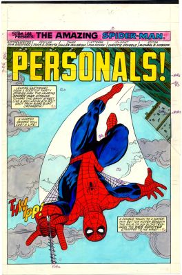 John Romita, Sr Al Milgrom Christie Scheele - The Official Marvel Comics Try Out Book #1 Spiderman (1983) Issue 1 Page 1
