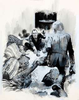 Follet | Edmund Bell, illustration au lavis et Ã  la gouach… | Banque Dessinée