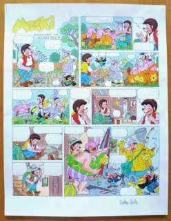 Reiche, Volker  - Originalseite - Mecki - Tusche und Wasserfarben auf Zeichenkarton  - (1989) | Catawiki