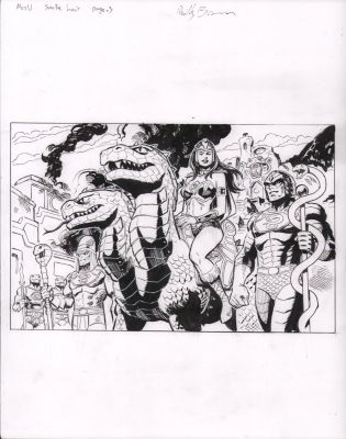 Reilly Brown | Masters of the Universe: the Powers of Grayskull - Snake Lair #1 P.3 - King Hiss & Snake Mount - Signed - 2026 | Anthony’s Comic Book Art
