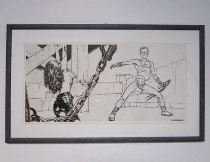 Pazienza/Liberatore - "Pelle e frusta" - Glamour n. 6 - 1 Dessin(s) original 1986 | Catawiki