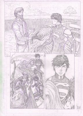 Ian Churchill – Teen Titans – 12p13 – Superboy | Berserker Art