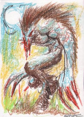 Clint Langley – Demon illustration – 8×5 inches | Berserker Art