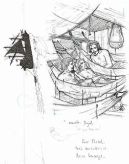 Marco Venanzi - lot 484 - Hidalgos, dessin original Ã  la mine de plomb, dédicacé…