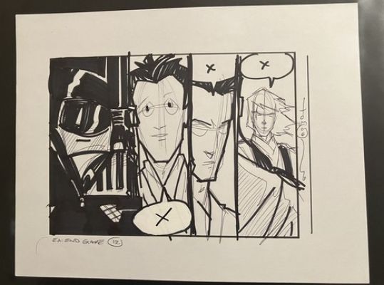 Star Wars: EA End Game Webcomic Page 12 Prelim Sketch Vader Anakin by Tom Hodges | eBay US (Buy It Now)