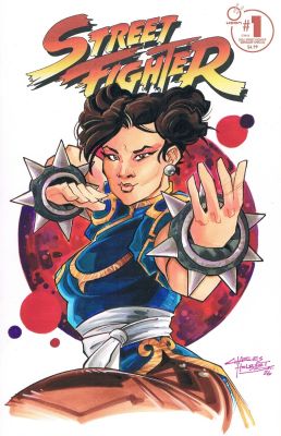 Charles Holbert, Jr | Chun Li Sketch Cover Street Fighter | TDArt