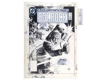1986 Sgt. Rock #410 Cover Art, Joe Kubert | Weiss Auctions