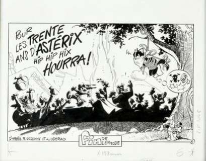Cavazzano, Giorgio... | CAVAZZANO, Giorgio (1947). Hommage à Astérix. Le banquet... | Coutau Bégarie