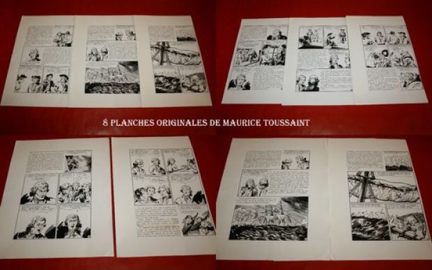 B. D. - 8 PLANCHES ORIGINALES ENCRÉES DE 34 DESSINS PAR MAURICE TOUSSAINT A VOIR | eBay Europe