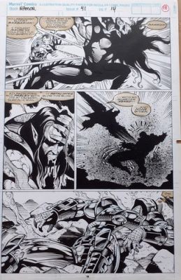 ORIGINALZEICHNUNG NAMOR ( mit IRON MAN ) von Shawn McManus ( aus NAMOR No. 41 ) | eBay Europe