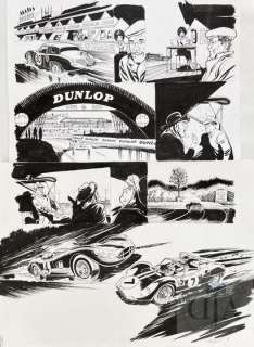 lot 216 - Papazoglakis Christian/24H du Mans. Planche originale n°8…