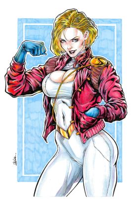 Robb Reis | Power Girl Uncovered with Kaneda’s jacket | Raremarq (Buy It Now)