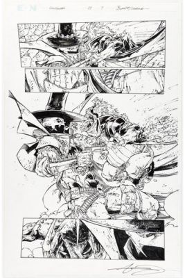 Gunslinger Spawn 23 Page 7 Original Art Brett Booth/Adelso Corona | eBay US (Buy It Now)