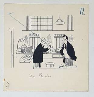 Gring Robert (1922-1995) Lot... | GRING Robert (1922-1995) Lot de 7 dessins de presse. -... | Art Richelieu