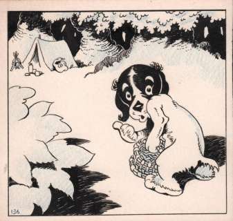 Calvo, Edmond François - Originele tekening - Cocquin le petit Cockèr - (1935) | Catawiki