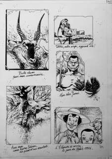 Frank Pé - Planche originale - Brousaille T.4 - Sous deux soleils | Catawiki