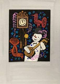 Zbigniew Rychlicki (1922 - 1989) | Zbigniew Rychlicki | Bałwan z gitarą, projekt kartki noworocznej | Desa Unicum