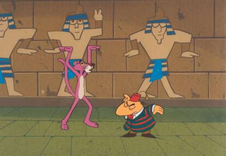 A "Pink Panther" Production Cel & Drawings. | Van Eaton Galleries
