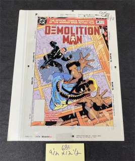 DC Demolition Man 4-Color Front Page Proof w/Edits | misc / divers