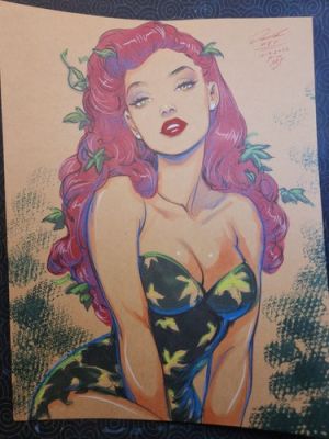 Poison Ivy Holiday Special Original Art Illustration Signed 8.5x11 COA | eBay US (Buy It Now)