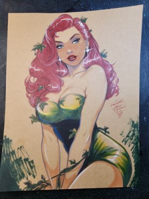 Poison Ivy Original Art Illustration Signed 8.5x11 COA | eBay US (Buy It Now)