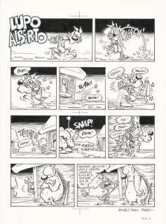 Lupo Alberto - Giacomo Michelon - original page "Gag" - Page volante - EO - (2010) | Catawiki
