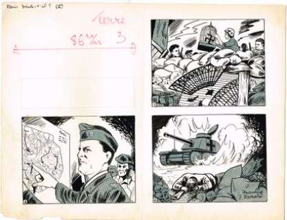 Bande Dessinee /... | BANDE DESSINEE / Ensemble de 2 planches de bandes dessinées... | Vermot et Associés