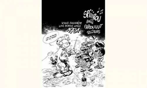 PLANCHES et DESSINS ORIGINAUX CONRAD. Â« Spirou Â» Encre de Chine noire | Tessier Sarrou