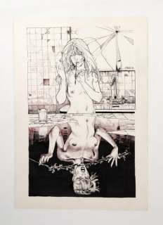 Faure Michel Une... | FAURE Michel Une femme aux deux visages Encre de chine... | Vermot et Associés